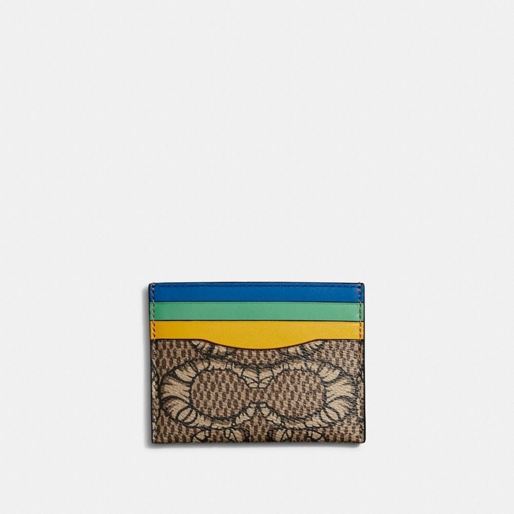 Coach X Michael B. Jordan Card Case In Mummified Signature NWT
